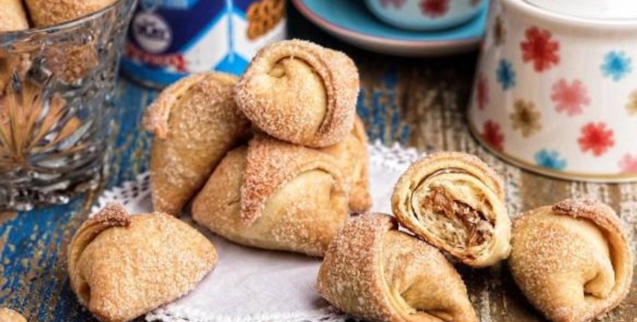 рогалики, рогалики со сгущенкой, рецепт