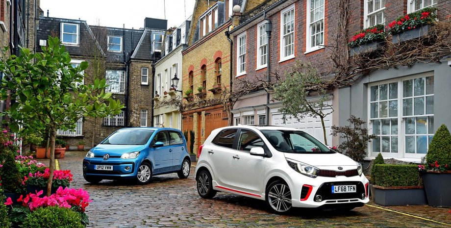 VW up Kia Picanto, компактные авто, городские авто, лучшие городские авто, лучшие компактные авто