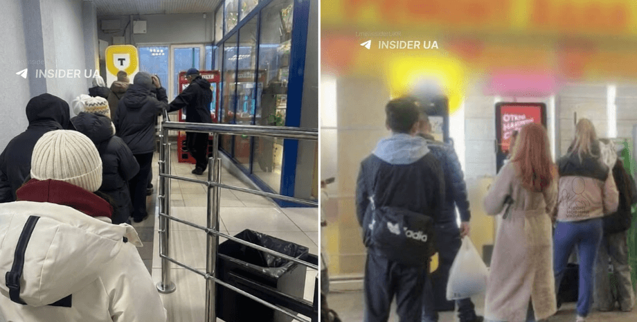 Россияне стоят в очередях и массово снимают наличные из-за сбоя платежных систем