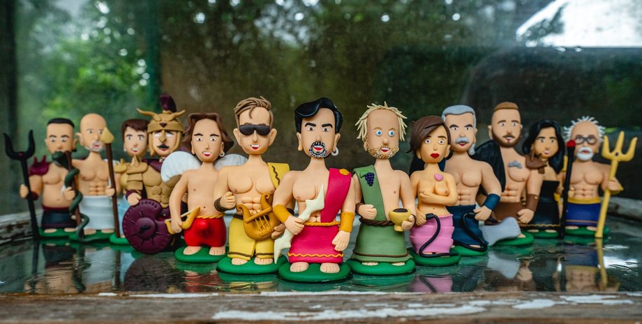 игрушки, литераторы, мастерская, Олимп, олимпийские боги