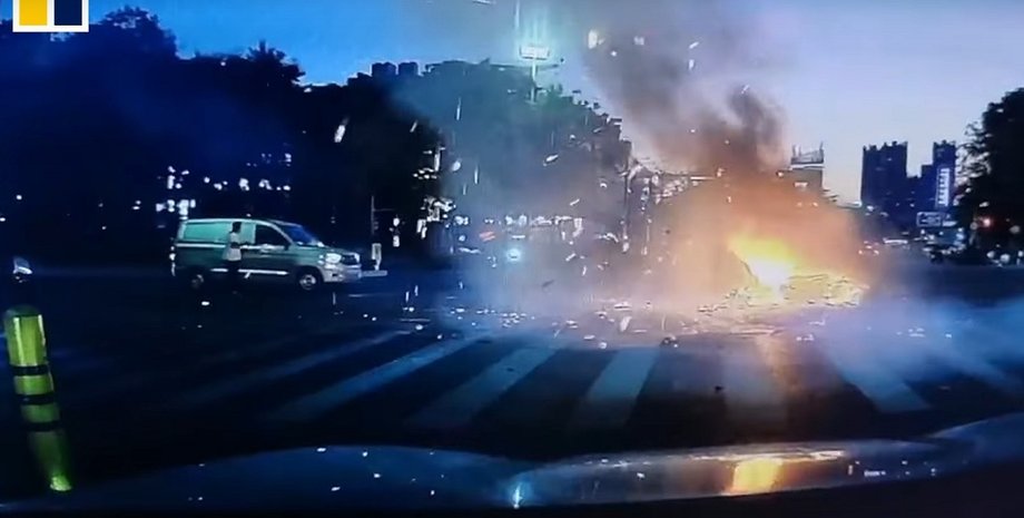 взрыв скутера, китайский электроскутер, пожар электроскутера, пожар электроскутера