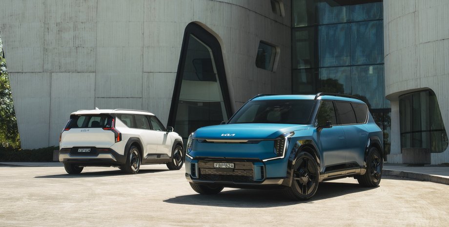 Kia EV9, лучшие электромобили, электромобили 2024 года, электромобили 2024 года