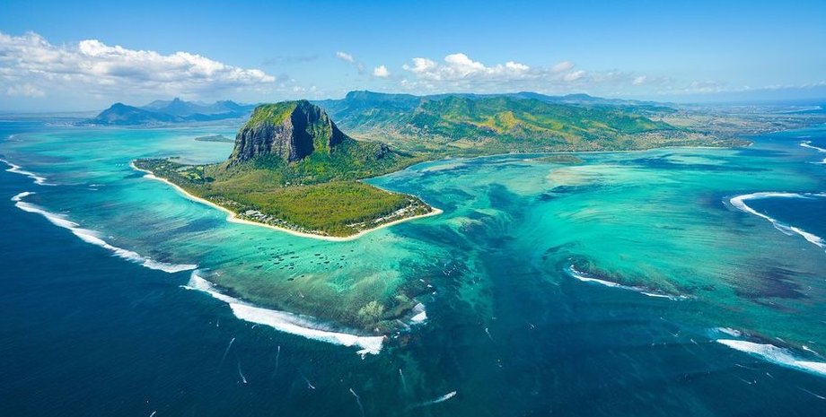 Остров, Маврикий, океан, фото