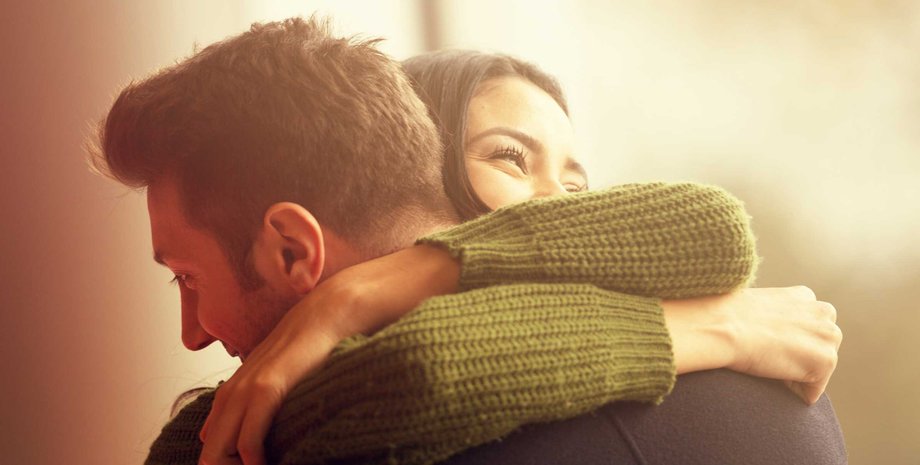 объятия, пара, мужчина, женщина, снимок