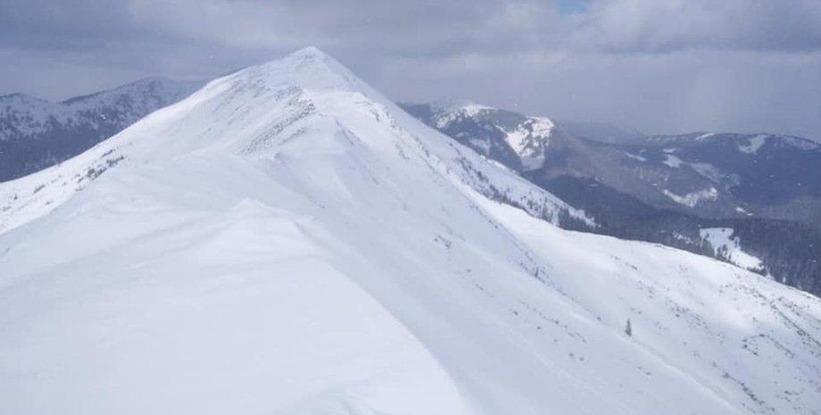 Карпаты, снег, снегопад, лавины,