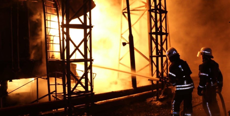 вогонь, рятувальники, світло, електроенергія