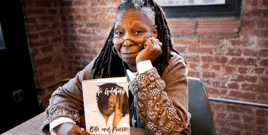 Вупи Голдберг, книга, помещение, стол