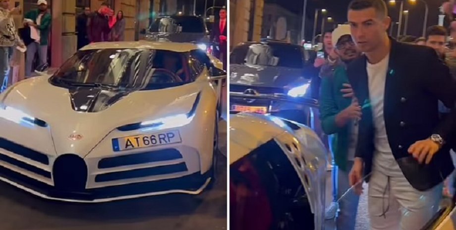 бугатті кріштіану роналду, авто Кріштіану Роналду, авто Роналду, Bugatti Centodieci