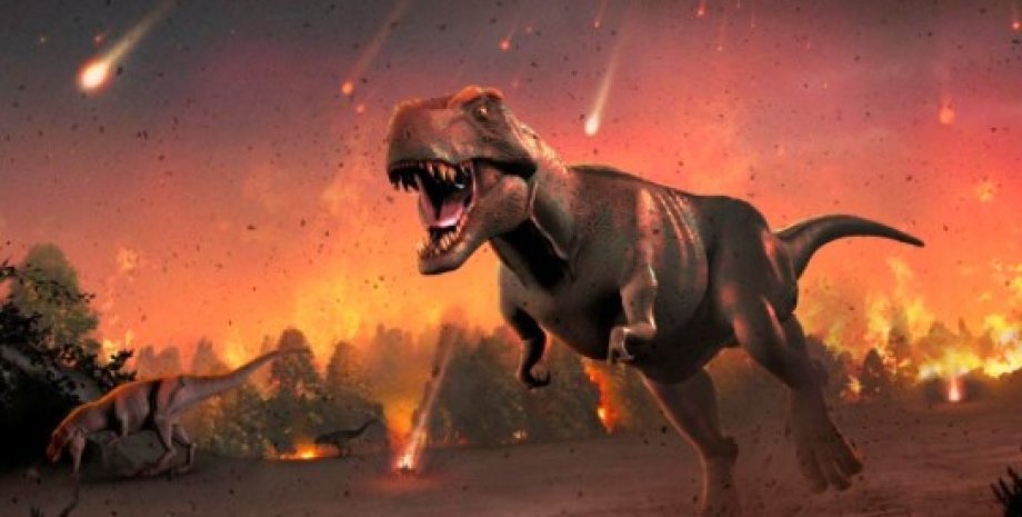 Динозавр, астероид, падение