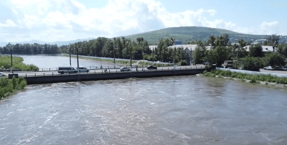 Росія, рівень води в Читі