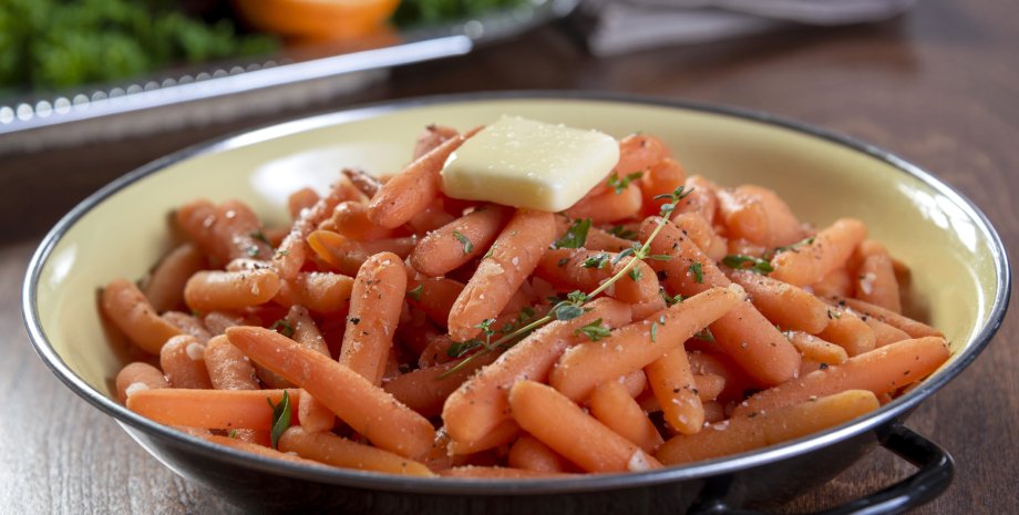 морковь в глазури, сладкая морковь, рецепт моркови в глазури, рецепт сладкой моркови, морковь в сахарной глазури