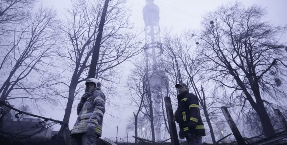 Обстріл, телевежа, Київ