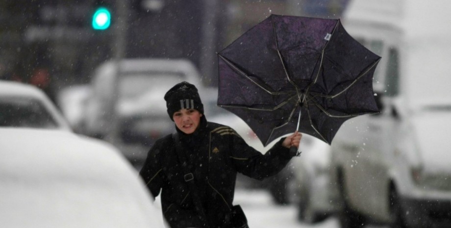 Погода в Україні, сніг, морози, похолодання, дитина, фото