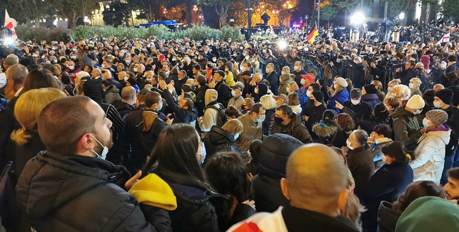 тбилиси акция, грузия, выборы в грузии