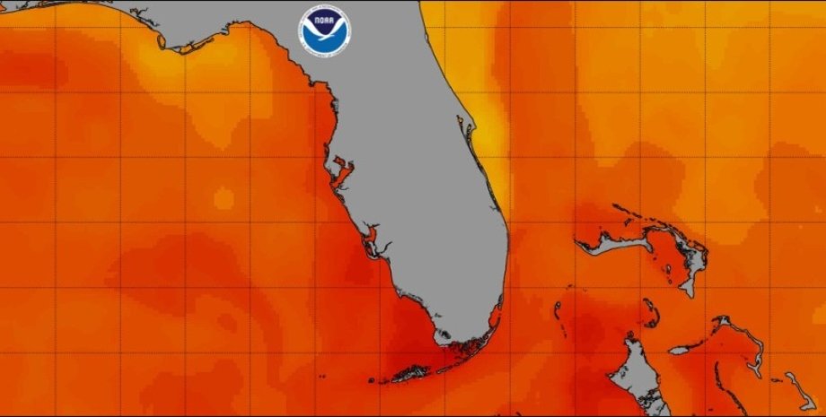 Флорида, спека у флориді, спека в океані