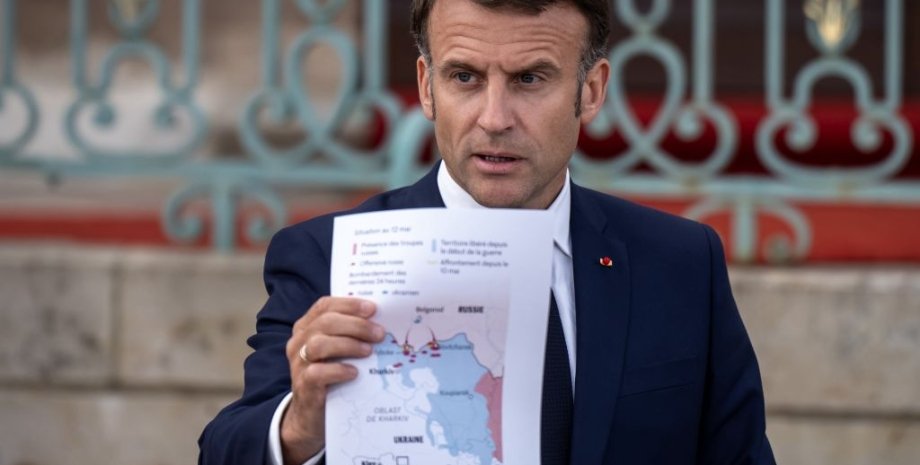 Francouzský prezident Emmanuel Macron se snaží vytvořit koalici států připravený...