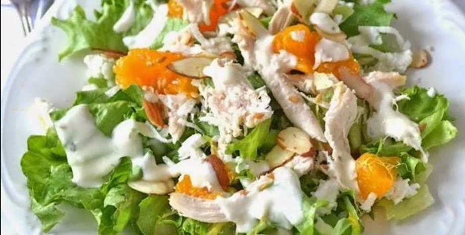 праздничный салат, что приготовить к новому году 2024, новогодний салат, салат с курицей к празднику, салат без майонеза