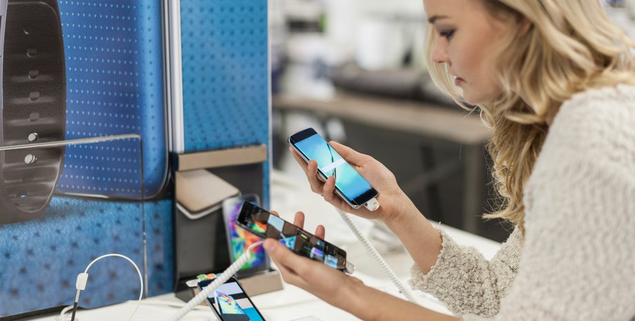 Смартфон, телефон, женщина