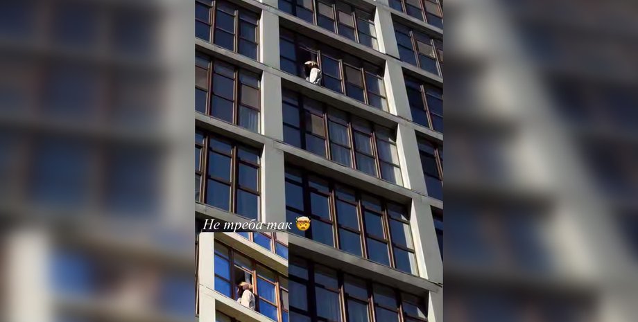 Блогерша увидела попытку самоубийства в Киеве