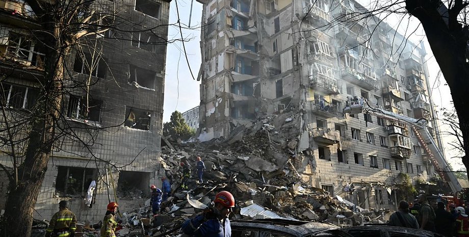 Последствия атаки на Киев 17 июня в Соломенском районе