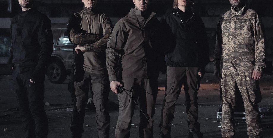 Кадр со съемки клипа "Фортеця Бахмут"