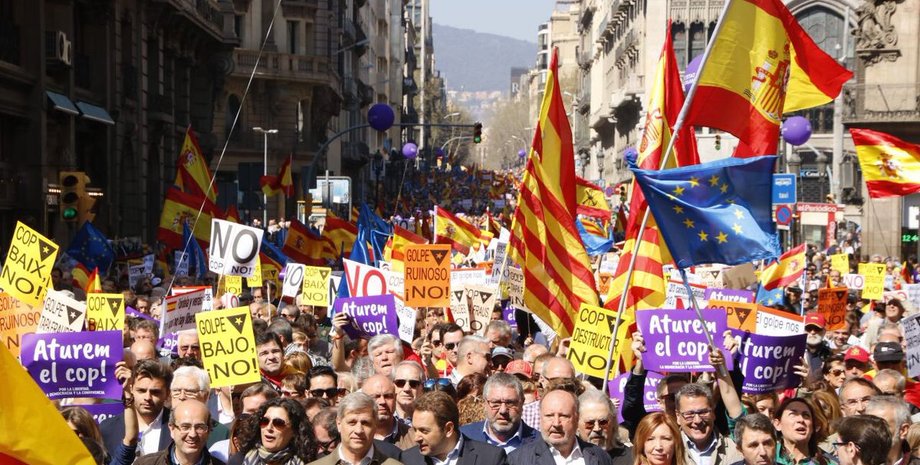 Протесты в Барселоне / Фото: twitter.com/societatcc_int