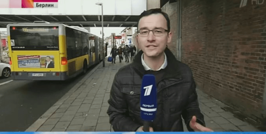 Корреспондент российского "Первого канала" Иван Благой / Фото из открытых источников