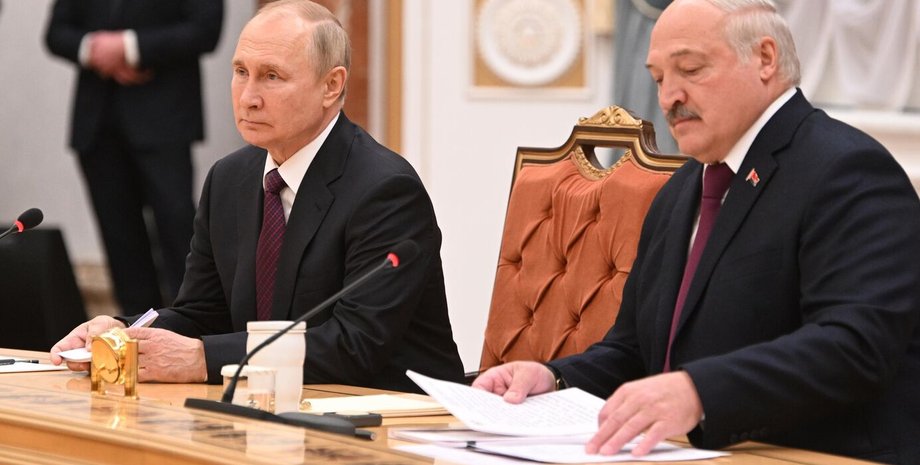 олександр лукашенко, володимир путін, лукашенко та путін, путін і лукашенко