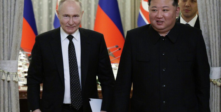 Володимир Путін та Кім Чен Ин, Путін в КНДР 19 червня, Путін Північна Корея 19 червня, Путін угода з КНДР, Росія угода з КНДР 19 червня