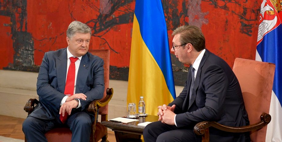 Петр Порошенко и Александр Вучичи / Фото: twitter.com/poroshenko