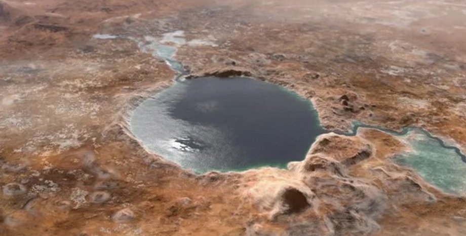 озеро, Марс