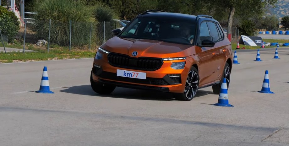лосиный тест шкода, лосиный тест, Skoda Kamiq, Skoda Kamiq 2024, новый Skoda Kamiq, кроссовер Skoda