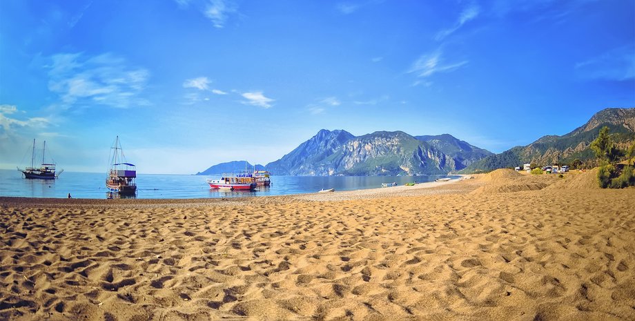 чиралы, турция, пляж, курорт