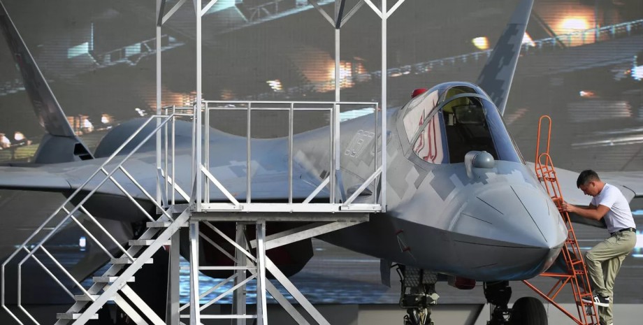 Российский истребитель Су-57 Истребитель, Су-57, самолет, ВВС РФ, производство, завод