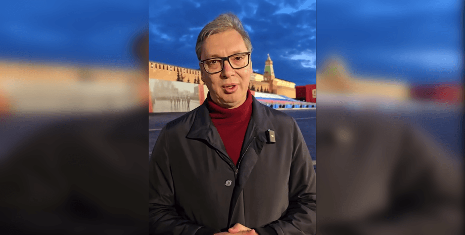 Александар Вучич, президент Сербії, Вучич на Красній площі, Красна площа, Москва, парад у Москві, парад 9 травня