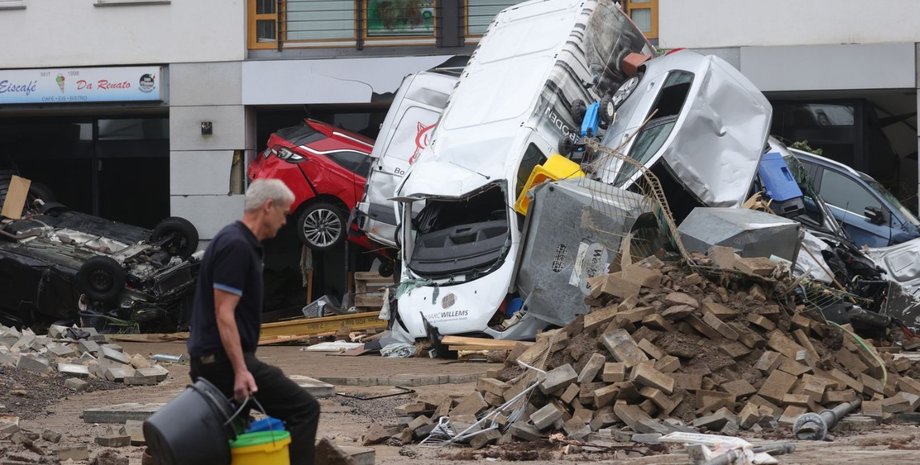 Германия, потоп, наводнение,