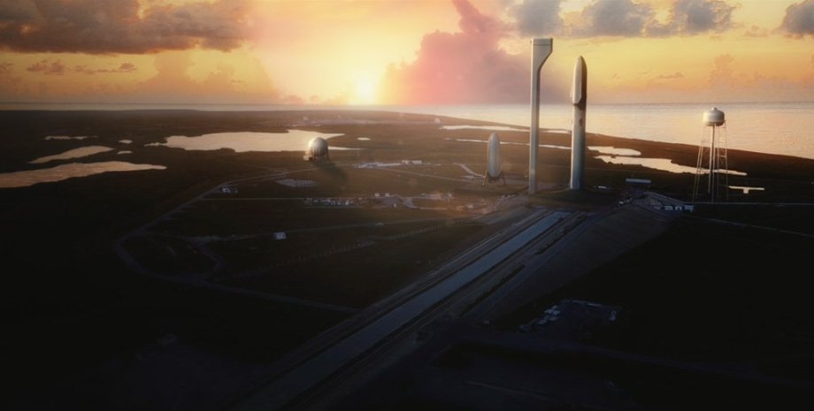 Марсианская колония в представлении художника. Источник: SpaceX