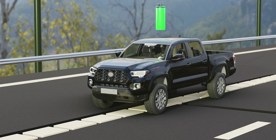 дорога, электромобиль