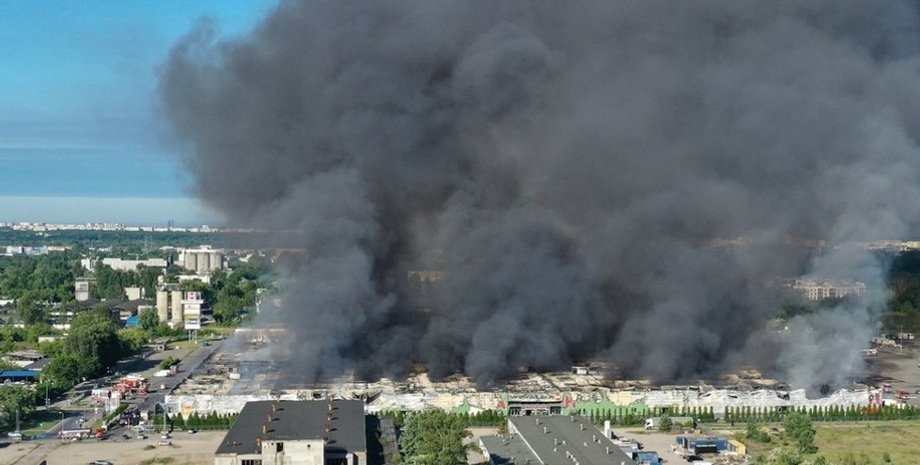 Пожар в ТЦ Marywilska, поджог, украинцы подожгли ТЦ, ТЦ в Польше, украинцы за рубежом, работали на Россию