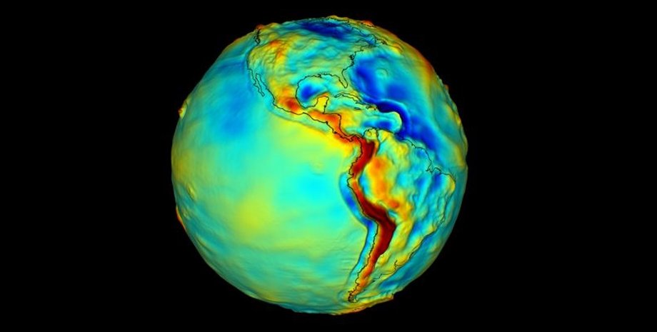 земля гравітаційна аномалія