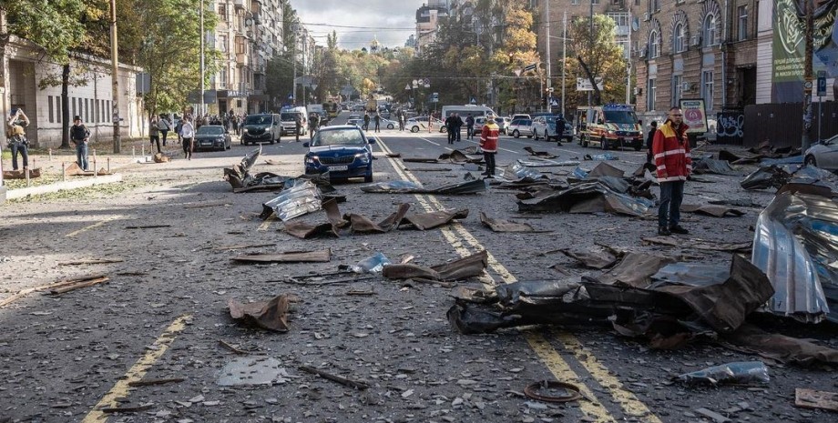 Ракетный удар, обстрел Украины, обстрел Киева, ракетная атака, оккупанты