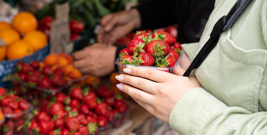 полуниця, ринок, ягода