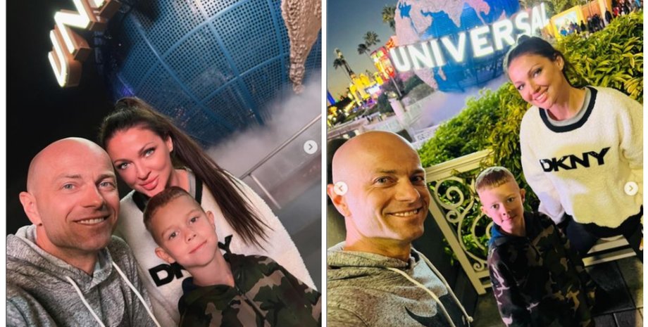 Влад Яма з дружиною та сином