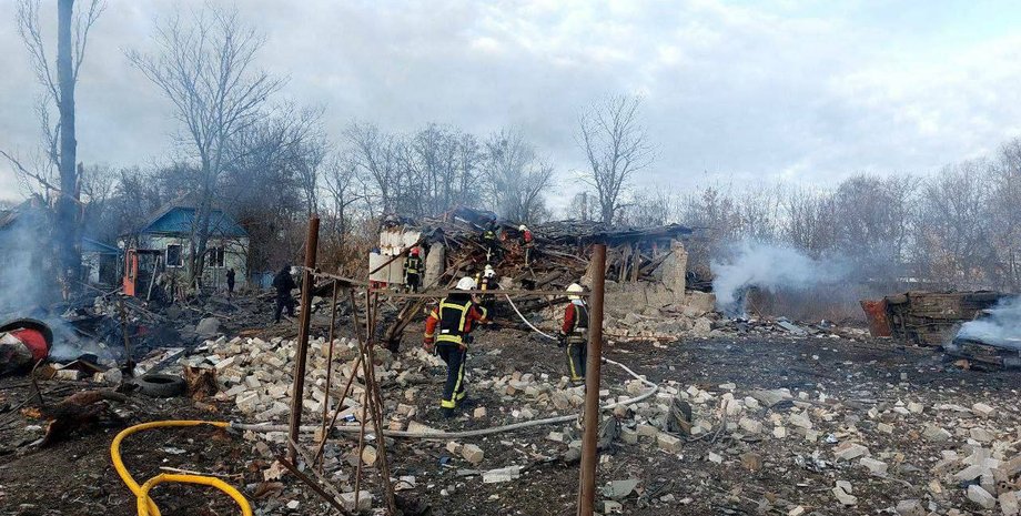 киев обстрел пожарные