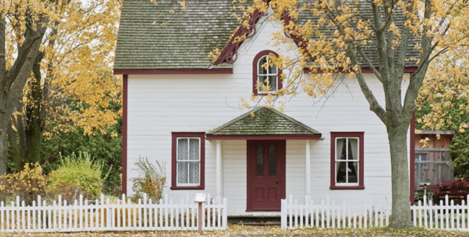 Будинок, осінь