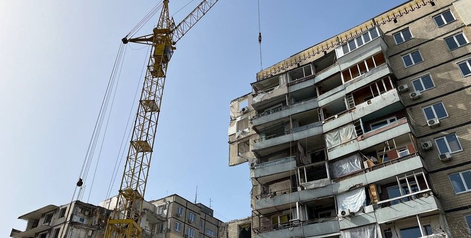 демонтаж днепр многоэтажка, демонтаж, набережная победы 118