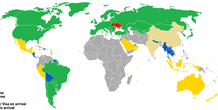 Визовая политика Украины / Вікіпедія