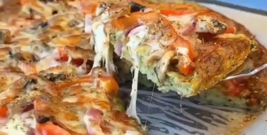 пицца из кабачков