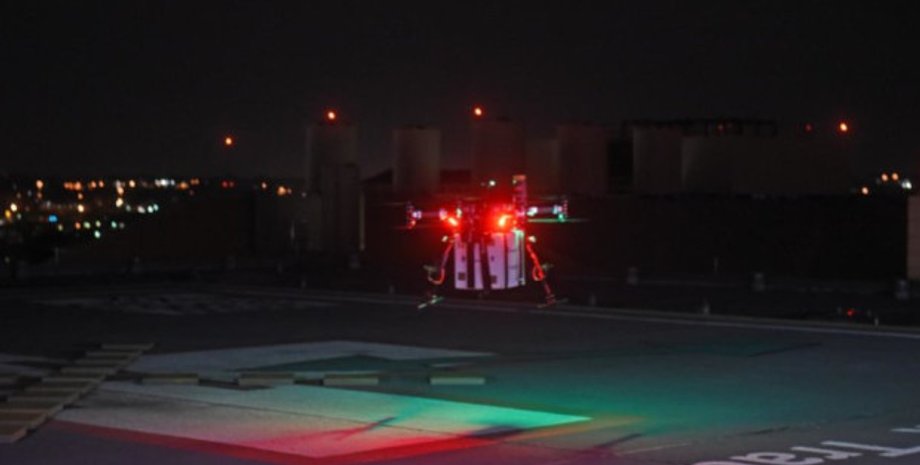 Дрон с донорской почкой в контейнере/Фото: umms.org