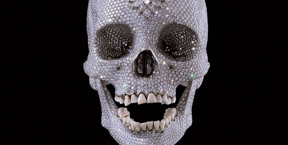 Бриллиантовый череп, дэмиен херст, художник, череп